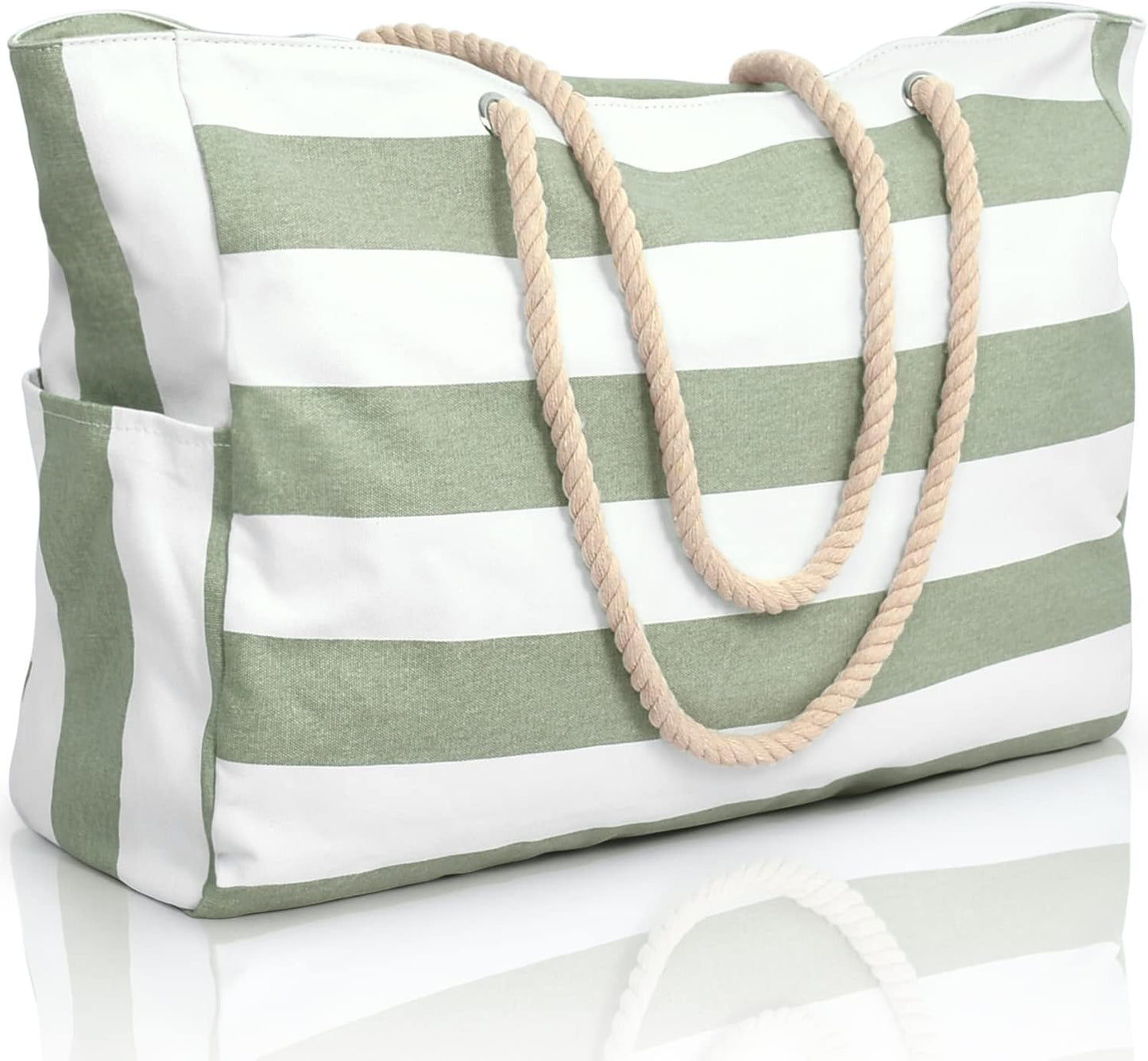 Beach Tote | Waterproof 600D Polyester | Large Beach Bag with Smart Organization and Side Pockets