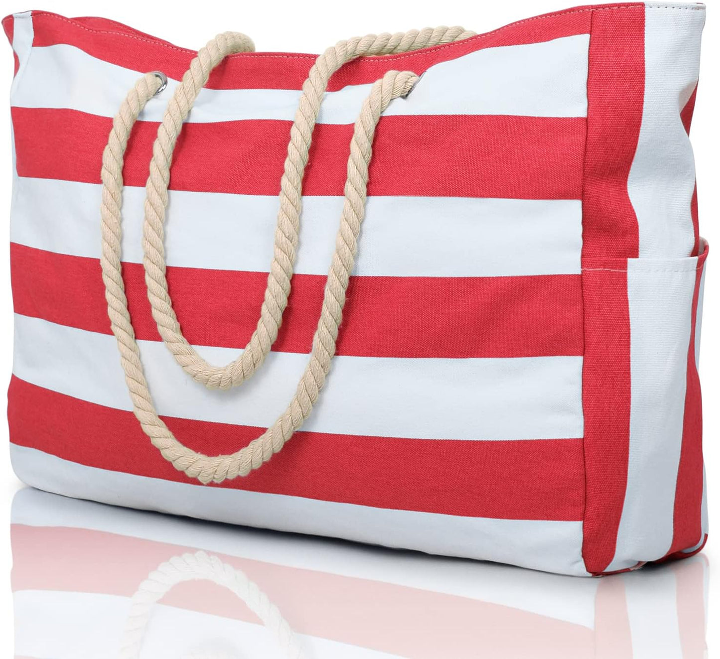 Beach Tote | Waterproof 600D Polyester | Large Beach Bag with Smart Organization and Side Pockets