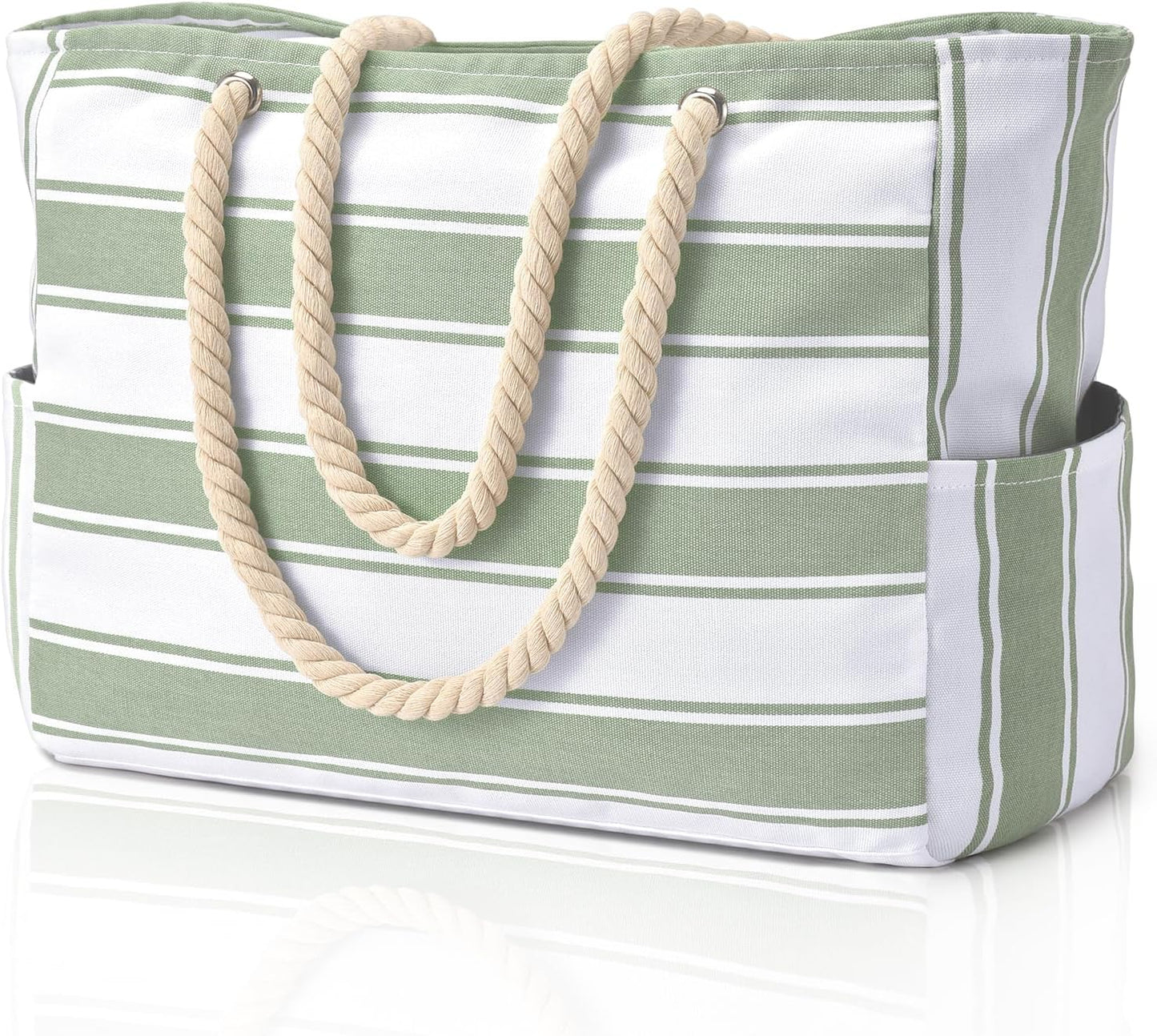 Beach Tote | Waterproof 600D Polyester | Large Beach Bag with Smart Organization and Side Pockets