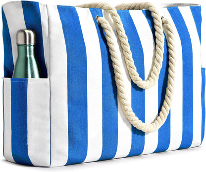 Beach Tote | Waterproof 600D Polyester | Large Beach Bag with Smart Organization and Side Pockets