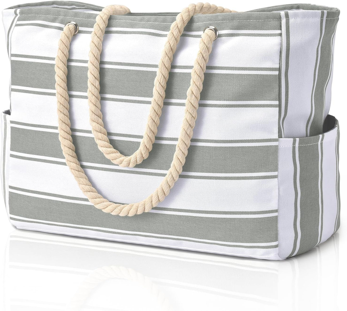 Beach Tote | Waterproof 600D Polyester | Large Beach Bag with Smart Organization and Side Pockets