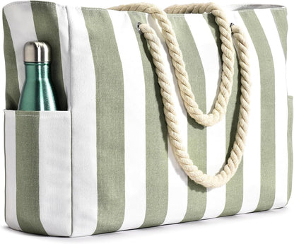 Beach Tote | Waterproof 600D Polyester | Large Beach Bag with Smart Organization and Side Pockets