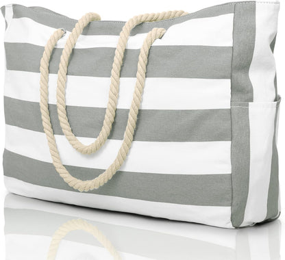 Beach Tote | Waterproof 600D Polyester | Large Beach Bag with Smart Organization and Side Pockets