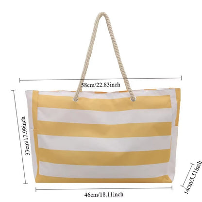 Beach Tote | Waterproof 600D Polyester | Large Beach Bag with Smart Organization and Side Pockets