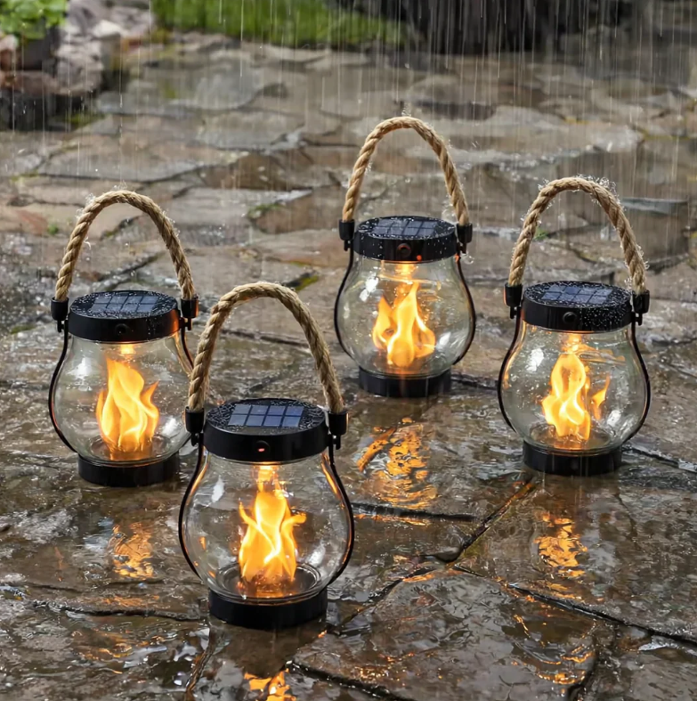Dernier Jour -50% | GlowFlame™ Lampe solaire élégante pour l’extérieur