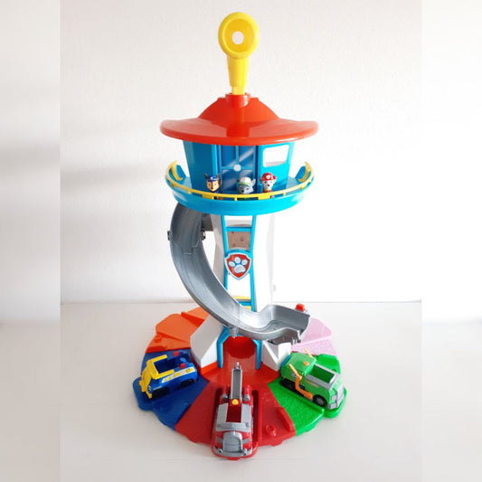 Set de Voitures Jouets | Plastique Durable et Sûr | Toboggan et Tour d'Observation pour Enfants à Partir de 4 Ans 1