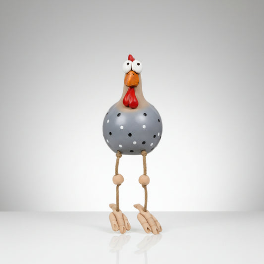 Statue de Poule de Jardin | Résine | Décoration Extérieure