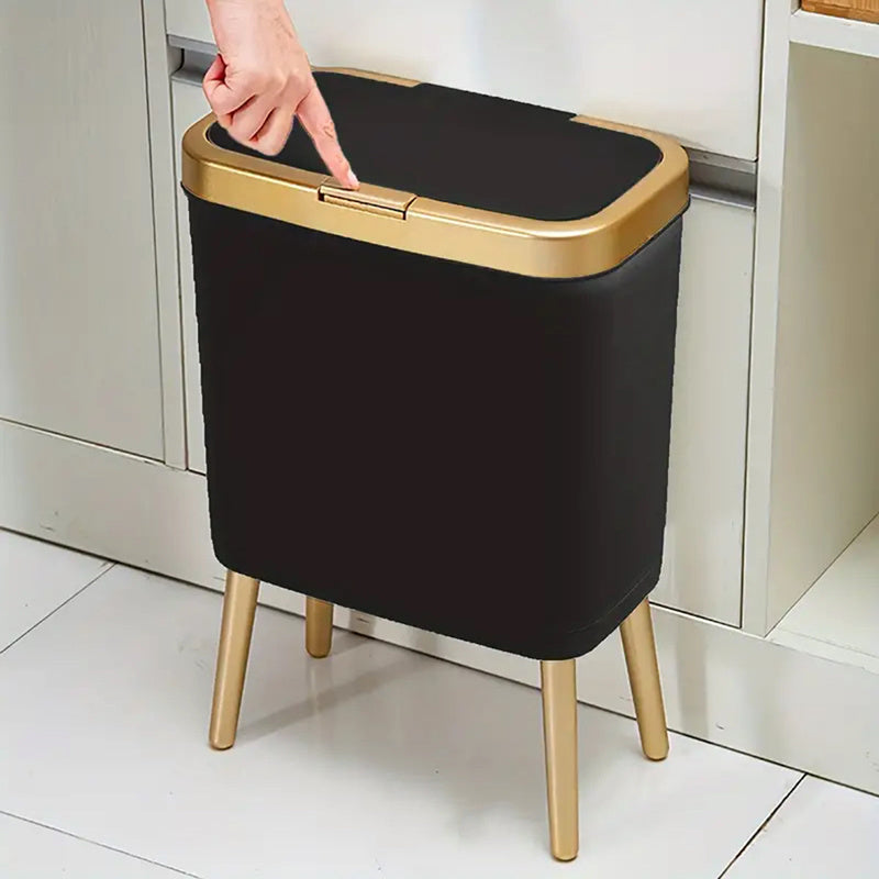 Odour-Sealing Trash Can | Flip-Top Lid | Slim Kitchen and Bathroom Waste Bin 15L