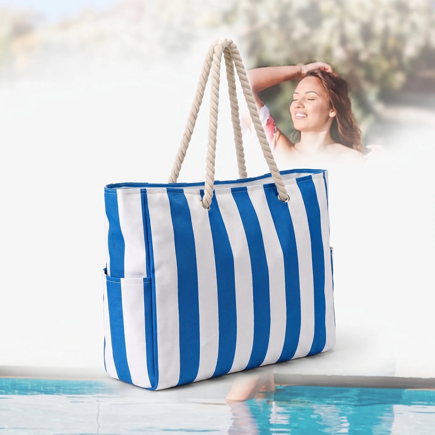 Vagueo - Très Grand Sac De Plage Familial 
