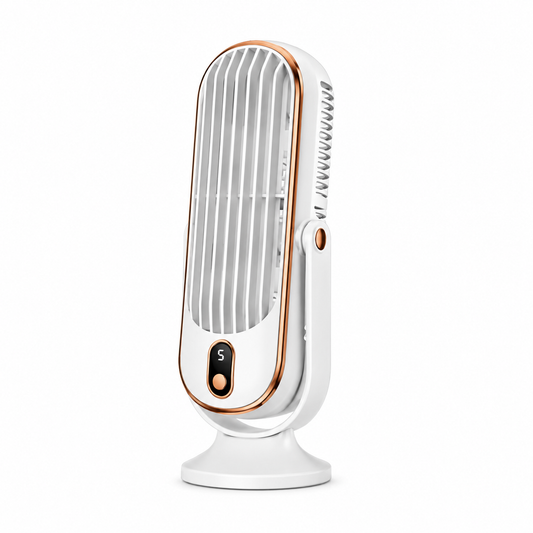 Ventilateur de Bureau Rechargeable | Double Moteur, Rotation 720 Degrés | Ventilateur Pour Bureau Ultra Silencieux 0