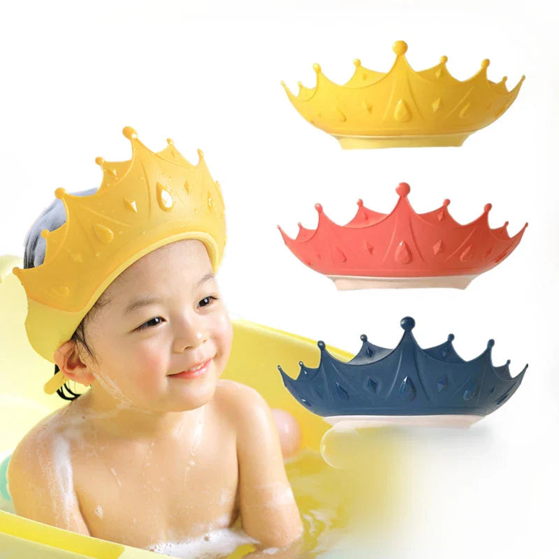 Visière de bain bébé | Silicone souple ajustable | Protection yeux et oreilles contre eau et shampoing 4