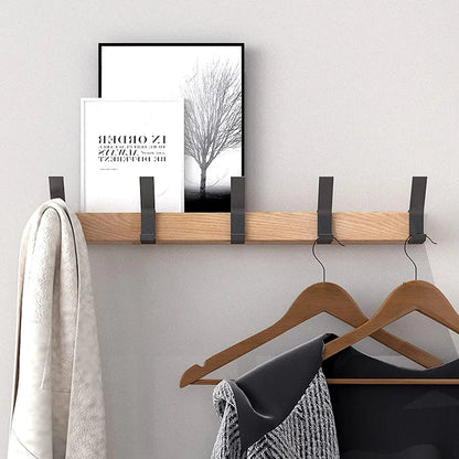 Wall Mounted Coat Rack | Movable Double Hooks | Stylish Coat Hooks for Wall in Scandinavian Design