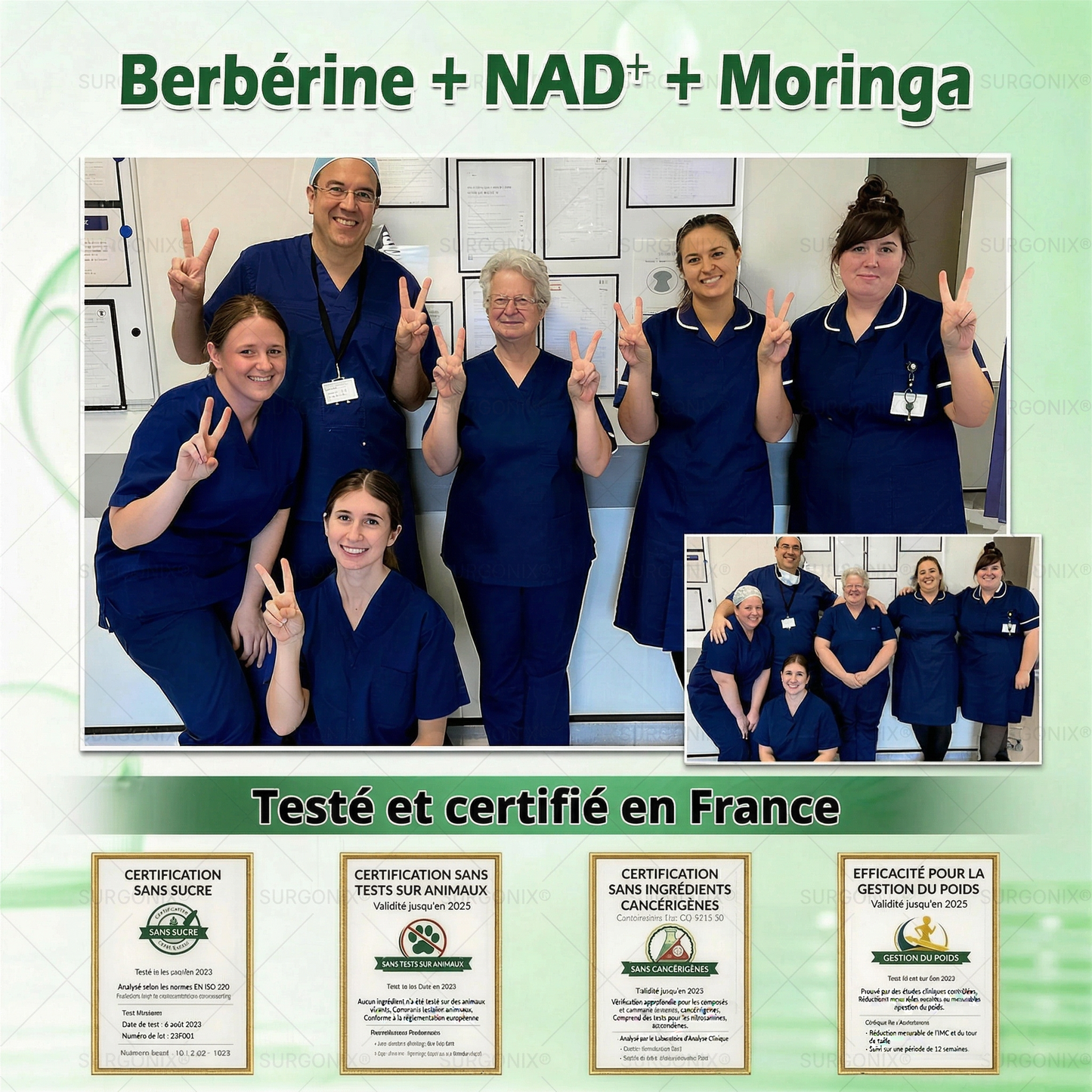 GLORENDA® | Moringa, Berbérine & NAD+ | Patch transdermique 10-en-1 à micro-aiguilles | Soutien du métabolisme
