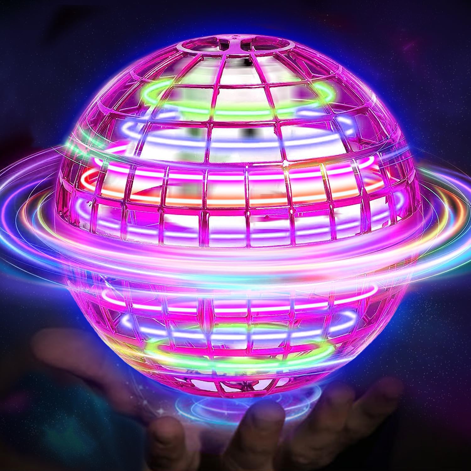Balle Volante Boomerang | Matériau Plastique Résistant | Jouet Volant Avec Lumières LED Pour Coordination Et Concentration - 5